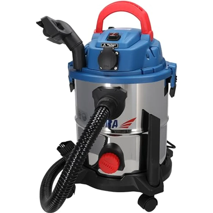 Dedra DED6597, Industriestaubsauger 1600W, 20L, für trockene und nasse Anwendungen, HEPA-Filter, rostfreier Stahlbehälter – Bild 4