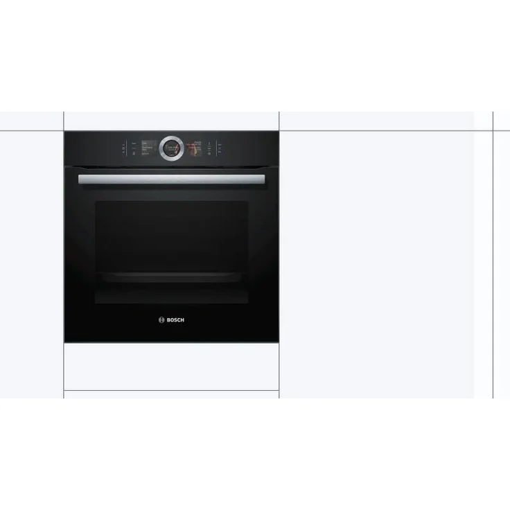 Bosch HSG636BB1 Serie 8, Backofen, Energieeffizienzklasse A+, Einbau, elektrisch, Volumen 71 l, Breite 59,5 cm, 12 Beheizungsarten, Schnellaufheizung, Externe Dampferzeugung – Bild 2