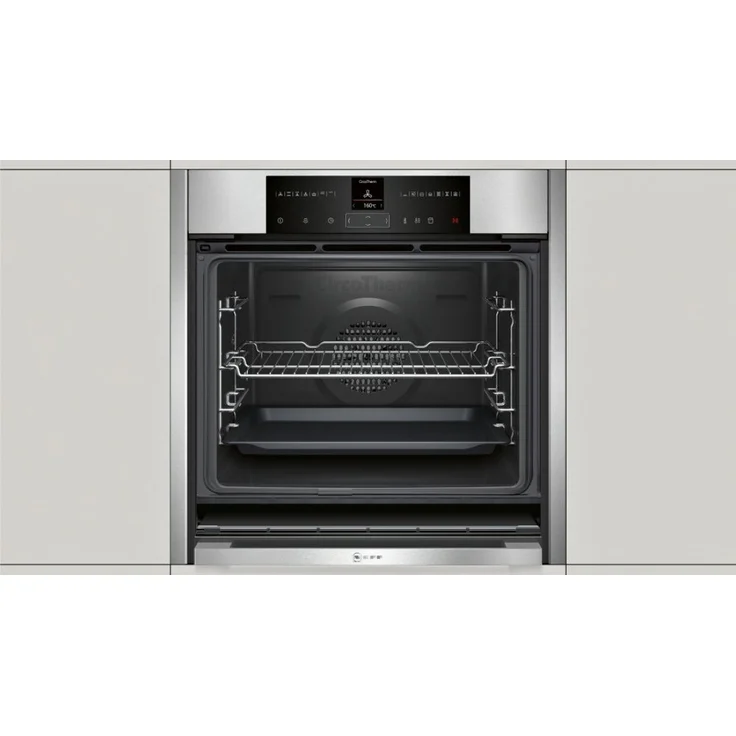 Neff B55VR22N0 (BVR 5522 N) Backofen, Einbaugerät, Energieeffizienzklasse A+, elektrisch, Volumen 71 l, Breite 59,6 cm, groß (ab 65 l), Pyrolytische Selbstreinigung, Konvektion, Timer, schwarz – Bild 2