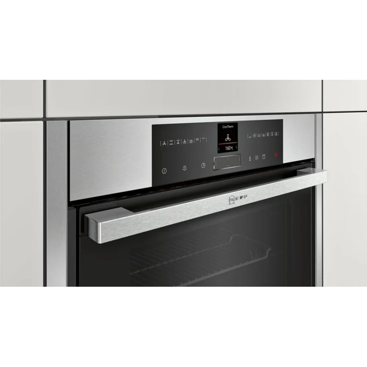 Neff B55VR22N0 (BVR 5522 N) Backofen, Einbaugerät, Energieeffizienzklasse A+, elektrisch, Volumen 71 l, Breite 59,6 cm, groß (ab 65 l), Pyrolytische Selbstreinigung, Konvektion, Timer, schwarz – Bild 3