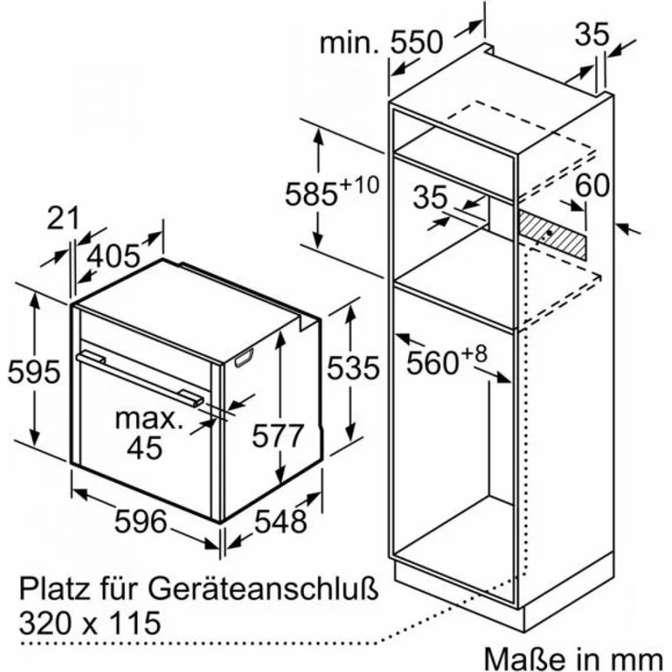 Neff B55VR22N0 (BVR 5522 N) Backofen, Einbaugerät, Energieeffizienzklasse A+, elektrisch, Volumen 71 l, Breite 59,6 cm, groß (ab 65 l), Pyrolytische Selbstreinigung, Konvektion, Timer, schwarz – Bild 7