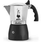 Bialetti New Brikka, Aluminium, Kaffeemaschine für Kaffee mit Doppelrahm, 2 Tassen (0007312)