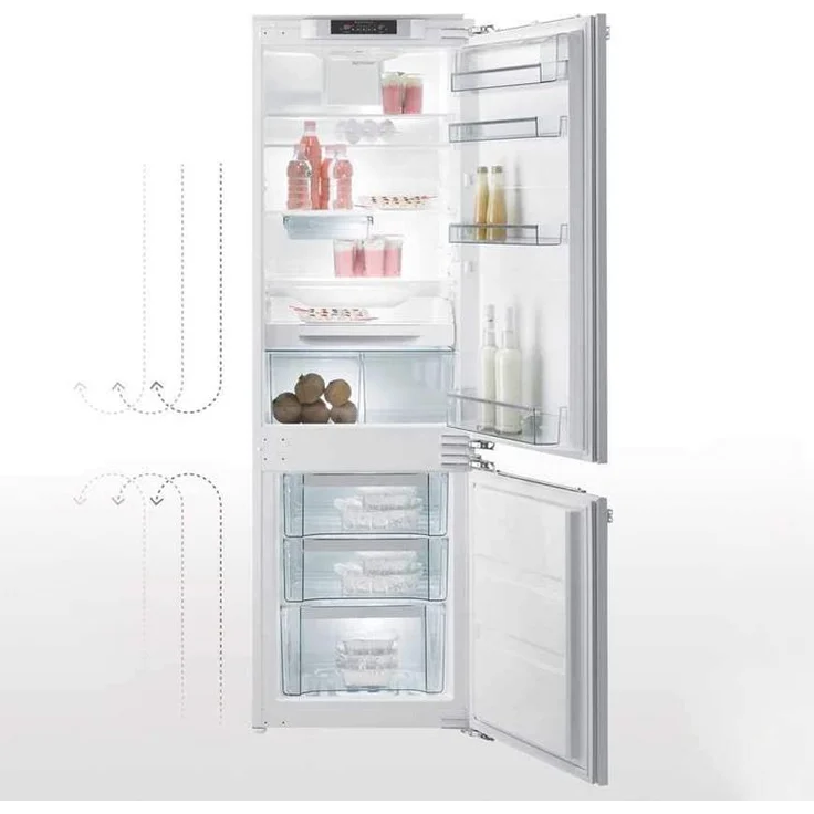 Gorenje NRKI 4182 P1 Kühl-Gefrierkombination, Einbau, weiß, NoFrost, Schnellkühlen, Breite 55 cm, Energieklasse F – Bild 2