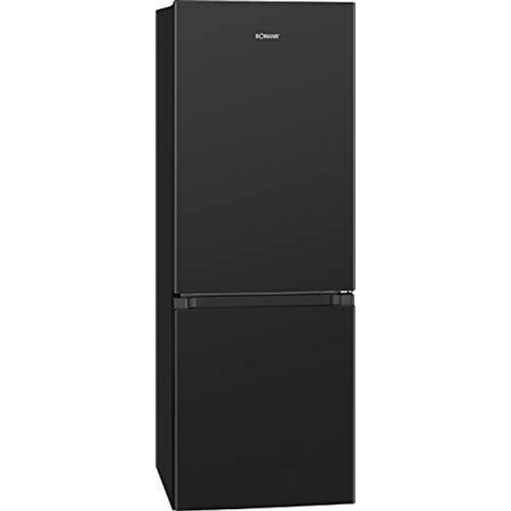 Bomann KG 320.2 Kühl-Gefrierkombination, freistehend, schwarz, LED, Abtauautomatik, Breite 49.5 cm, Energieklasse E – Bild 2