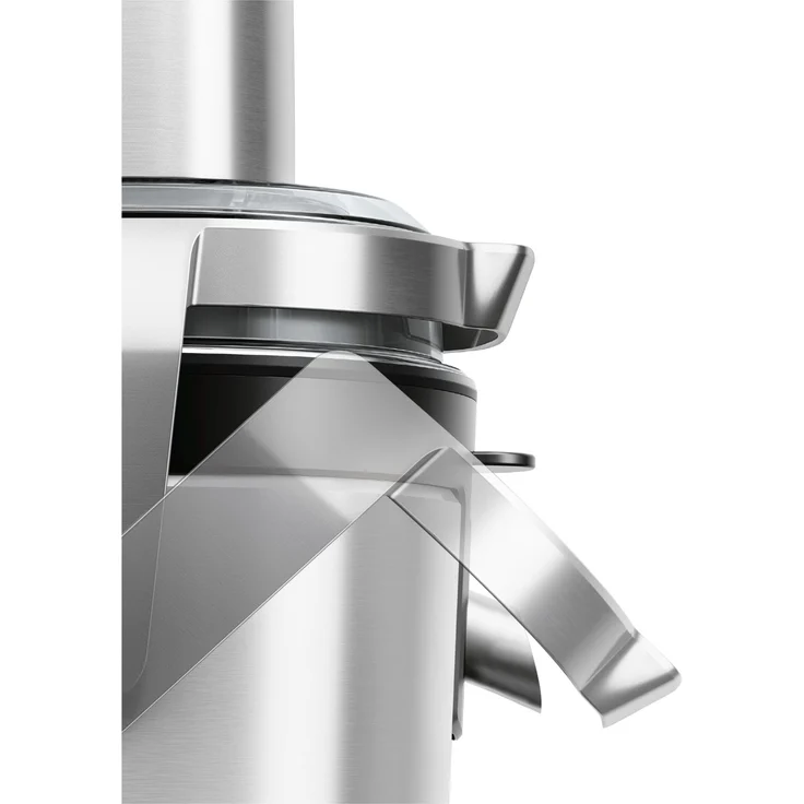 Bosch MES4010 Entsafter, 1200 Watt, 1,5 Liter, 3 Geschwindigkeitsstufen, Zentrifuge, Sieb-Filter, Aluminium, schwarz-silber – Bild 5