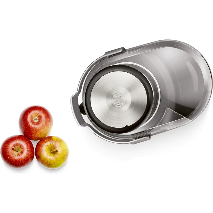 Bosch MES4010 Entsafter, 1200 Watt, 1,5 Liter, 3 Geschwindigkeitsstufen, Zentrifuge, Sieb-Filter, Aluminium, schwarz-silber – Bild 3