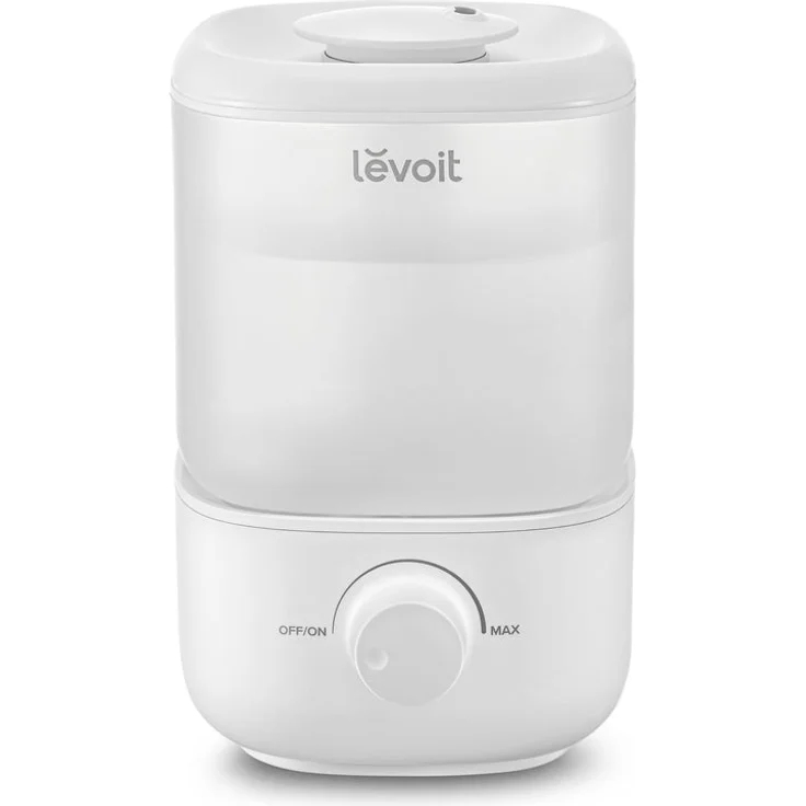 Levoit 2,5L Mini Luftbefeuchter bis 25H für Schlafzimmer Kinderzimmer, 26dB leise Top-Fill Humidifier für Baby Pflanzen, Raumbefeuchter mit 360° drehbarer Düse, automatische Abschaltung – Bild 1