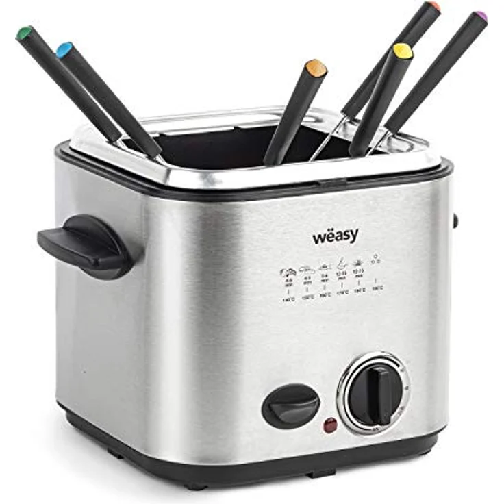 Wëasy TB600 Fondue-Fritteuse, 1,2 Liter Fassungsvermögen, 840 Watt – Bild 4