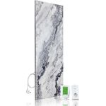 Marwona Naturstein Infrarotheizung 800 Watt mit Digitalthermostat I Energiesparende Infrarot Wandheizung I Made in Germany - Qarama 800 Watt