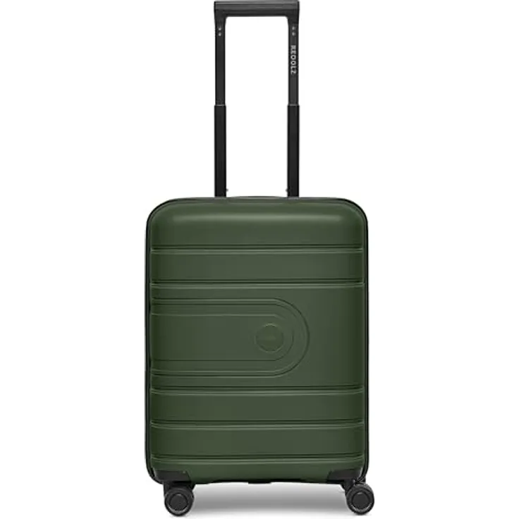 REDOLZ Hartschalen Kabinen-Koffer Essentials 11, kleiner Trolley 40 x 20 x 55 cm, leichtes Polypropylen, Dehnfalte, 4-Rollen, TSA-Schloss, 45 Liter Volumen