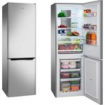 Amica Kühl-Gefrierkombination/NoFrost / 231L / Silber/EEK C/Tür-offen-Alarm/FreshZone: 0°- 3°C Schublade/elektronische Steuerung