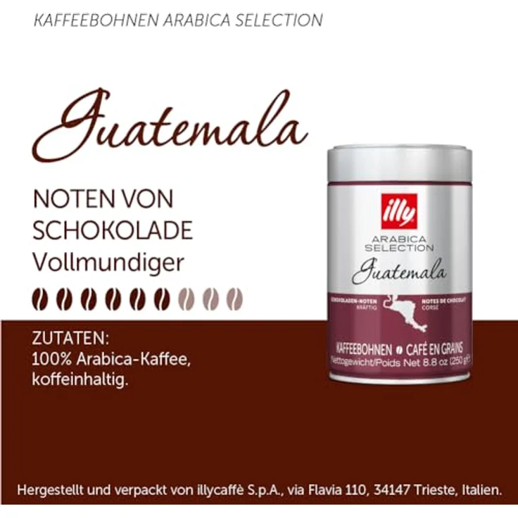illy Kaffeebohnen Arabica Selection Guatemala 250g Dose ganze Espressobohnen – Bild 2