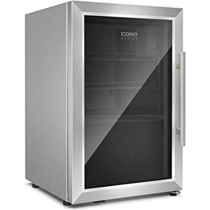 Caso Barbecue Cooler - Design Outdoor/Barbecue Getränkekühlschrank mit ca. 63 Liter Lagervolumen, Mini-Kühlschrank, Temperatur von 0-10°C, Energieklasse A, L Edelstahl - Preisvergleich – Bild 3