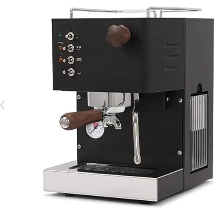 Quick Mill Pippa, Espressomaschine mit leistungsstarkem Kessel und Manometer, schwarz – Bild 2