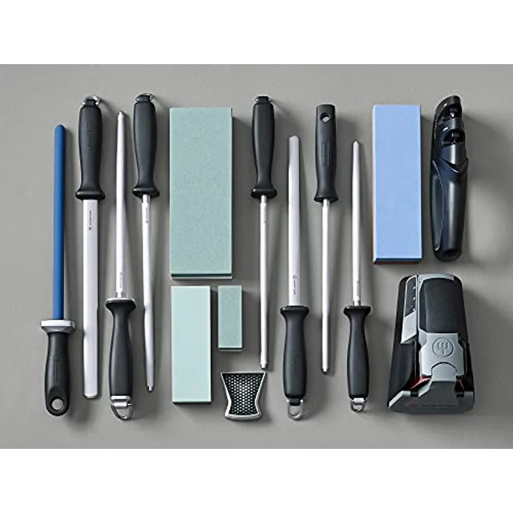 WÜSTHOF Keramik-Schärfstab 26 cm J800, Schwarz / Blau – Bild 5