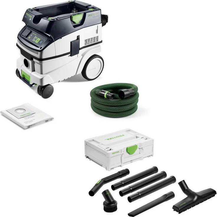 Festool Absaugmobil CTL 26 EI, Nass- und Trockensauger mit Bluetooth, 26 l Behälter, Reinigungsset RS-ST D 27/36-Plus im Systainer SYS3 M 137