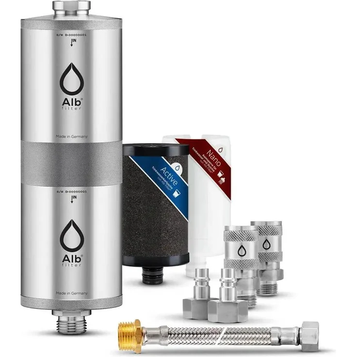 Alb Filter Fusion Untertisch-Wasserfilter Active und Nano, Doppelstufen-Filtration, 99,999 % Bakterienschutz, inkl. Schnellkupplungs-Set