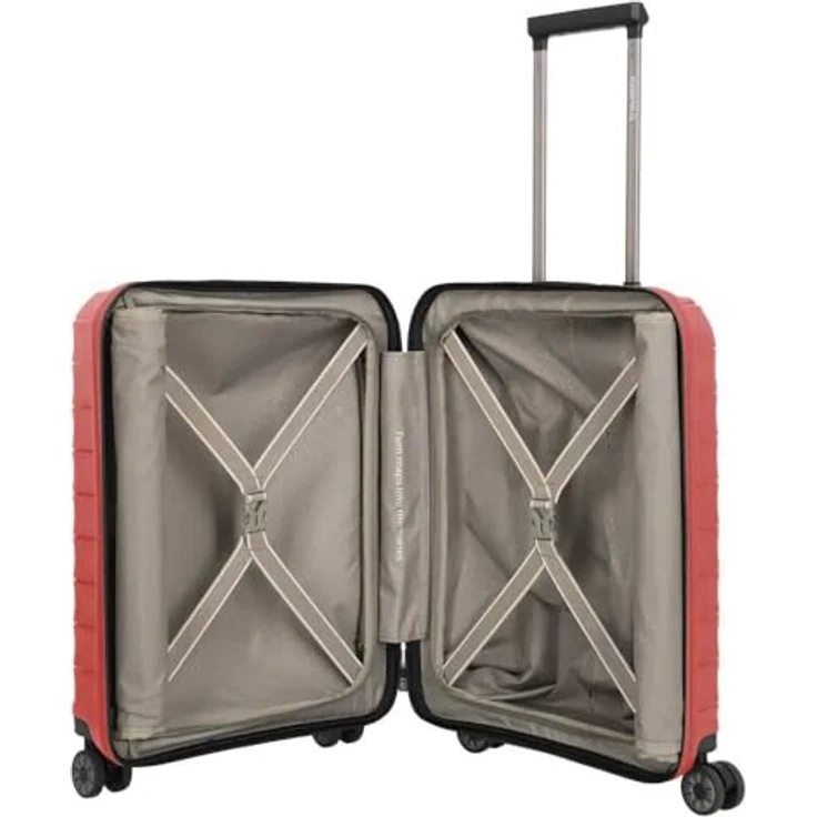 Travelite Mooby, 4 Rollen Kabinentrolley 55 cm mit Laptopfach, rot – Bild 7