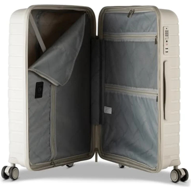 Worldpack Portland 4 Rollen Kofferset, 3-teilig, beige, aus 100% Polypropylen, Maße: 52 cm x 29 cm x 72 cm – Bild 6