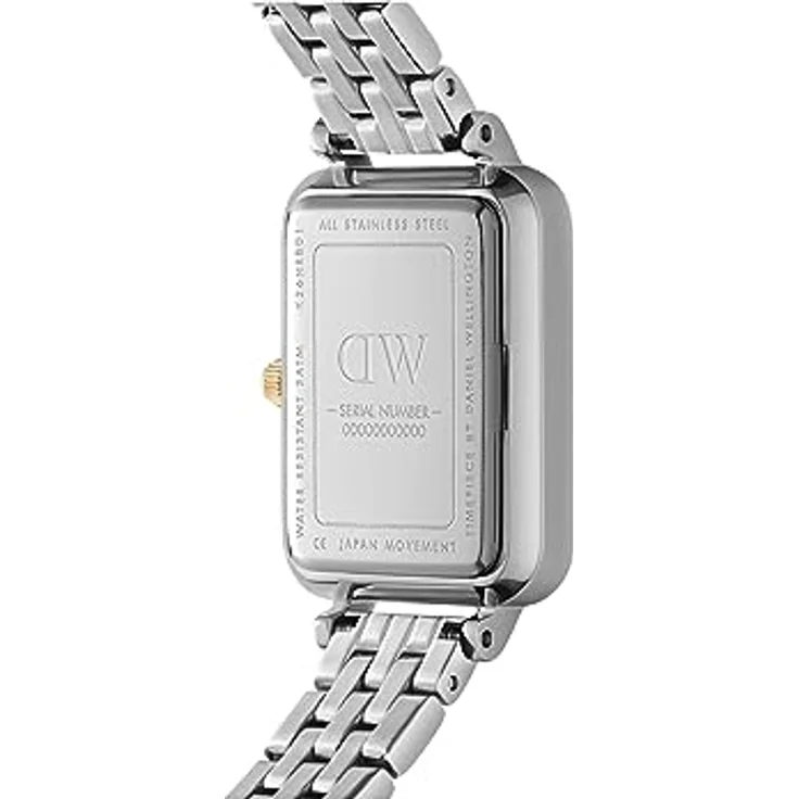 Daniel Wellington Quadro Uhr One Size Double Plated Stainless Steel (316L) Silver, Japanese Quartz Movement – Bild 4
