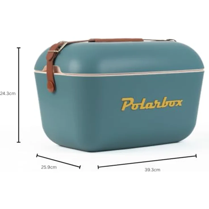 Polarbox Classic Azul Marino - Mostaza, Kühlbox mit 12 l Fassungsvermögen und hochwertiger Isolierung – Bild 2