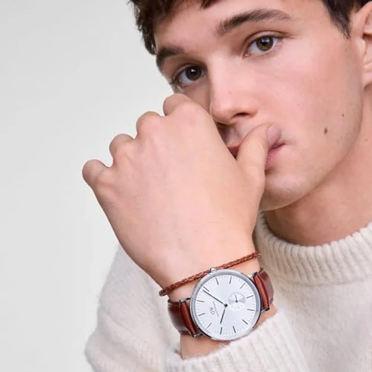 Daniel Wellington Classic Multi-Eye 40mm Herren Uhr, Silber, Japanisches Quarzwerk – Bild 2
