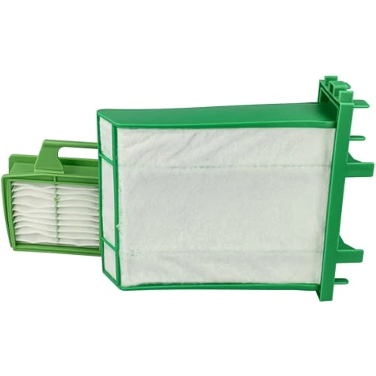 VHBW Filter-Set kompatibel mit Sebo Airbelt K3, K1, 4x Mikrofilter und Hygieneschutzfilter, weiß/grün – Bild 2