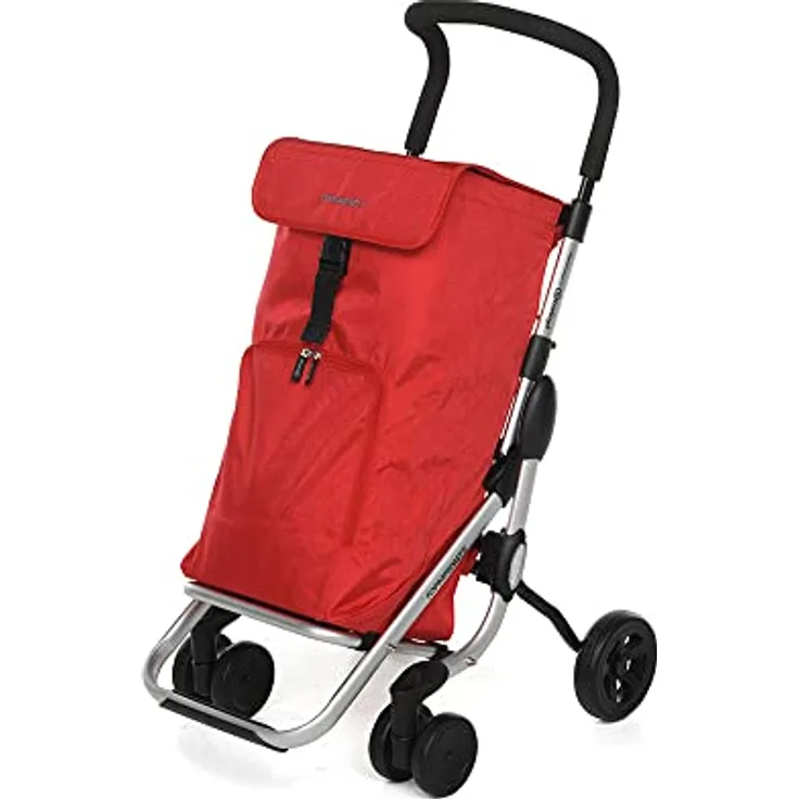 Foppapedretti Einkaufswagen, Aluminium Polyester Kunststoff, Koralle, 39,5 lt