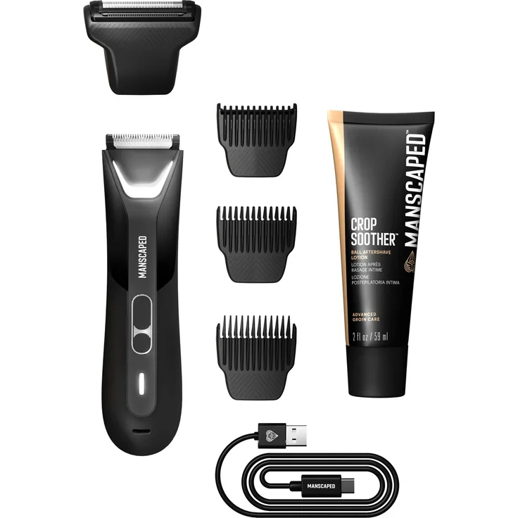 Manscaped Lawnmower 5.0 Ultra Essentials, Elektrorasierer mit Doppelkopfsystem und SkinSafe-Klingen