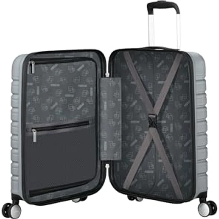 American Tourister Flashline - Spinner S, Handgepäck mit Frontlader, 55 cm, 34 L, Silber (Sky Silver) – Bild 5