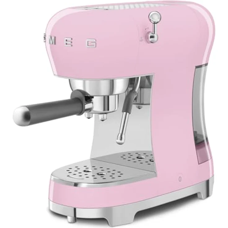 Smeg ECF02PKEU Siebträger Espresso-/Kaffemaschine Rose, Siebträgermaschine, Rosa – Bild 4
