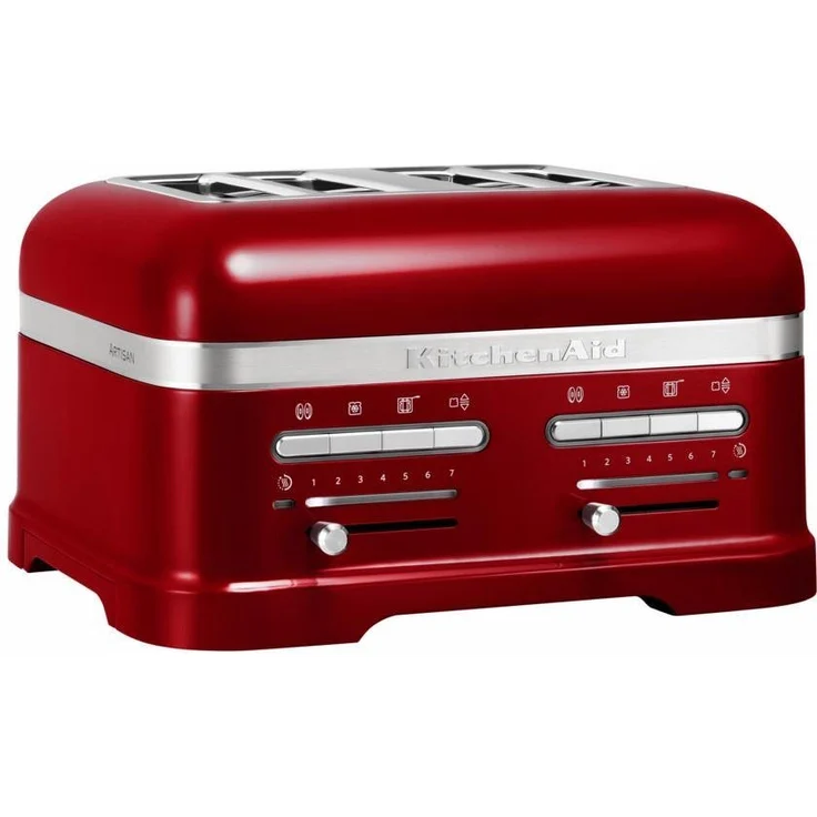 KitchenAid Toaster Artisan 5KMT4205ECA, 4 kurze Schlitze für 4 Scheiben, 2500 W, Liebesapfel-Rot, mit Sandwichzange