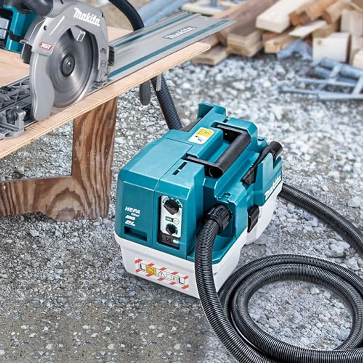 Makita VC013GLZ03 Akku-Staubsauger 40V, Nass- und Trockensauger mit bürstenlosem Motor, AWS-Funktion und 7,5 l Auffangbehälter, ideal für Baustellen – Bild 16