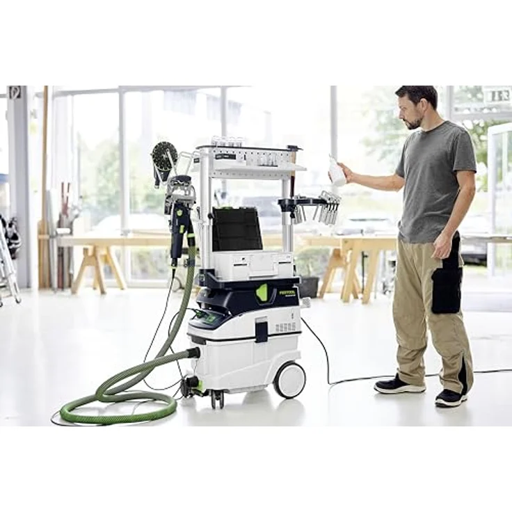 Festool Absaugmobil CLEANTEC CTL 36 Ei AC, Bodenstaubsauger mit automatischer Abreinigung und Bluetooth, blau – Bild 5
