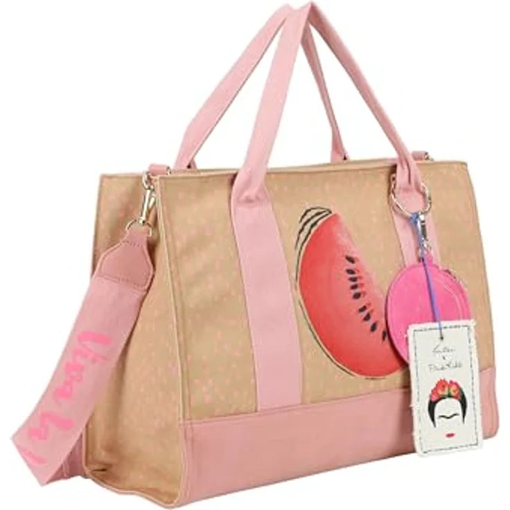 Fritzi aus Preußen Fritzi x Frida Kahlo Shopper Tasche, 40 cm, 100% Polyester, braun – Bild 4