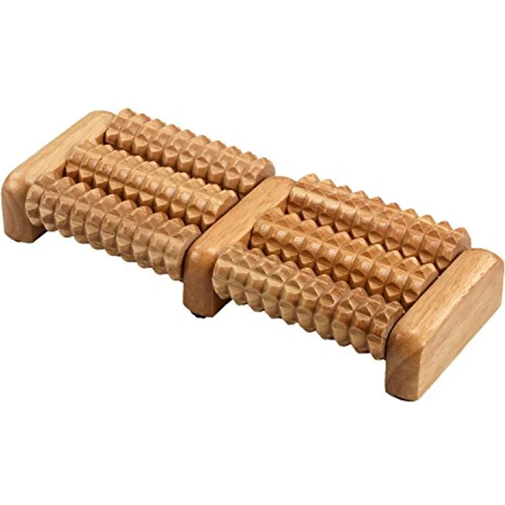 Fußmassageroller aus Holz, 6 Rollen – Bild 1