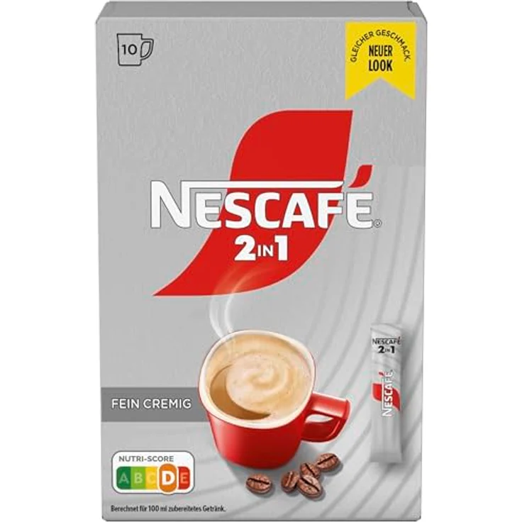Nescafé 2in1 Sticks, Instantkaffee mit Creamer, Instant Kaffee, 10 Portionssticks - Preisvergleich – Bild 4