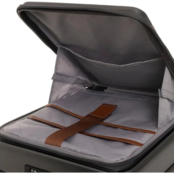 The Chesterfield Brand Zuna Kabinentrolley S, 55 cm, 4 Rollen, Laptopfach, grau aus 100% Polycarbonat – Bild 5