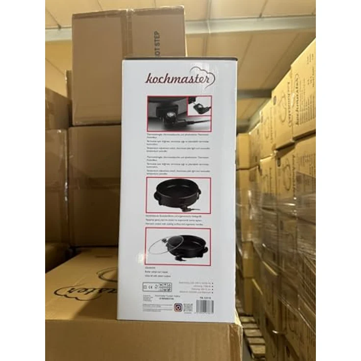 KOCHMASTER Multifunktionale Pizza Pfanne Delux, 42 cm x 13 cm, vielseitig einsetzbar für Backofen und Grill – Bild 3