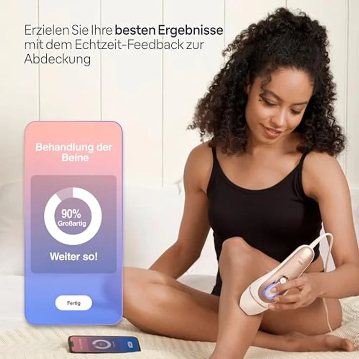 Braun Smart IPL Skin i·expert, Haarentfernung für zu Hause, Gratis App, Aufbewahrungstasche, Venus Rasierer, 4 Aufsätze, PL7387 – Bild 4