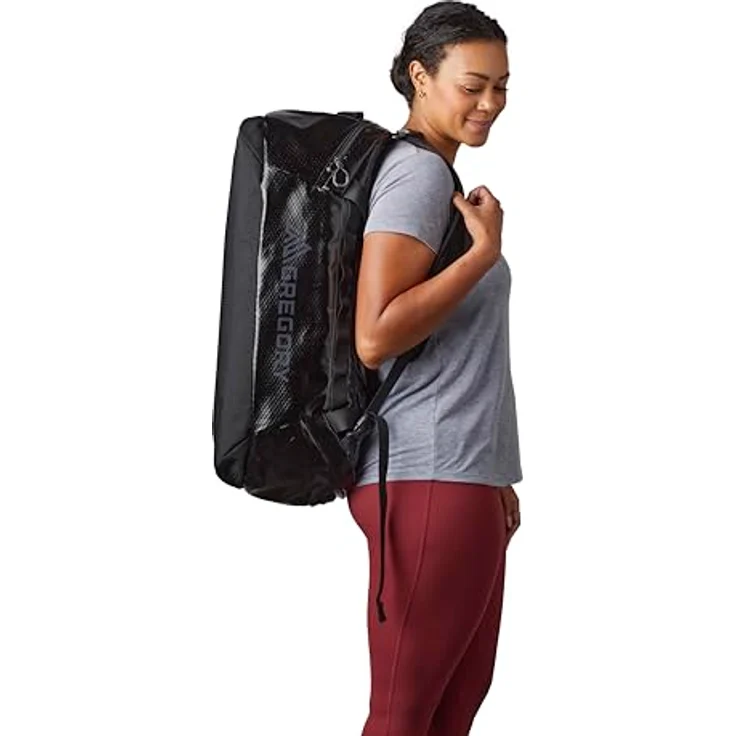Gregory Alpaca 60 Reisetasche, 70 cm x 38 cm x 32 cm, 100% Polyester, obsidian black – Bild 4