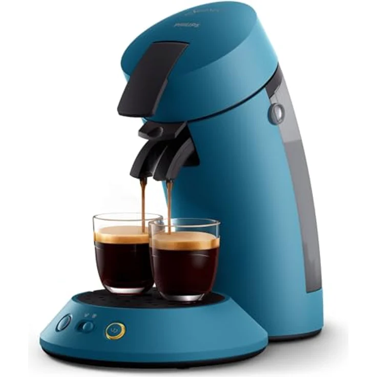 Philips SENSEO Kaffeemaschine, Kapselmaschine mit Kaffee Boost Technologie und Kaffeestärkewahl, Blau CSA210/00 – Bild 1