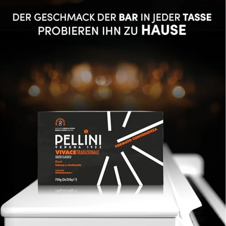 Pellini Caffè für Espressokanne Gusto Tradizionale Nr. 42 zu je 3X250 g - Insgesamt 750 g – Bild 3