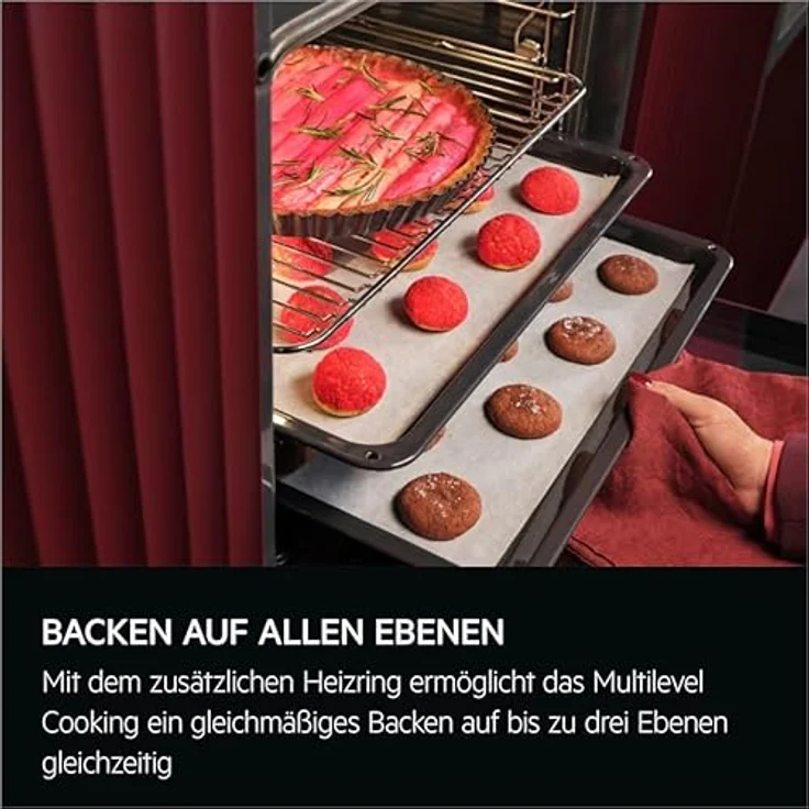AEG TR6BP51ZSB Backofen mit Dampfunterstützung, Touch-Control, Timer und Smart Home App-Steuerung, Edelstahl – Bild 2