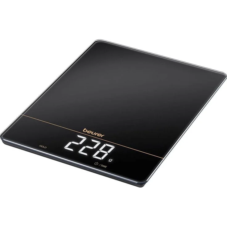 BEURER Küchenwaage KS 34 Küchenwaage XL Limited Edition 2024, digitale Edelstahl-Waage bis 15 kg, Tara-Zuwiegefunktion, Magic-LED Display – Bild 1