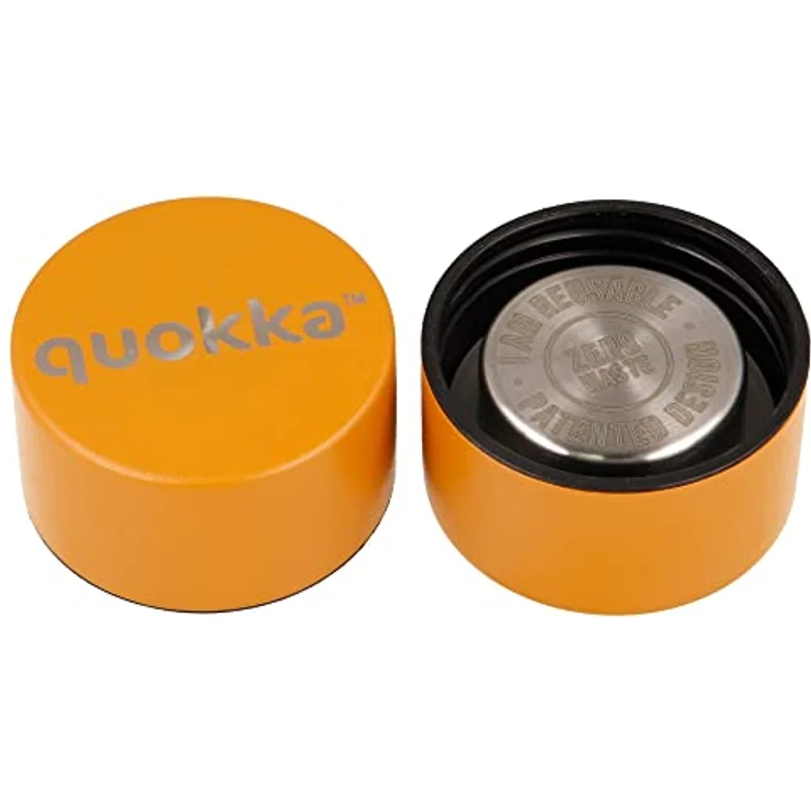 Quokka SOLID Thermosflasche aus Edelstahl mit Halterung, 510 ml, Amber, doppelwandige Vakuumisolierung, Anti-Leak-Verschluss – Bild 3
