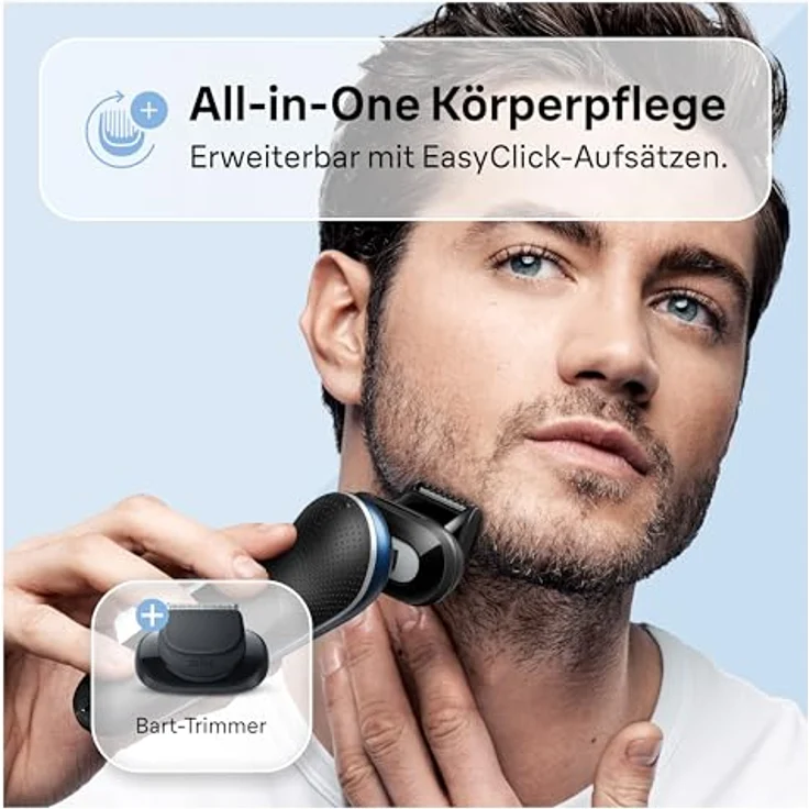 Braun Series 6 61-B1500s Elektrorasierer, blau – Bild 5