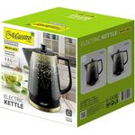 Feel Maestro Wasserkocher MR-074, Schwarz, Gold, Keramik, 1500 W, 1,5 l, Hochwertige Abmessungen, Langlebig, Flexible Gestaltung