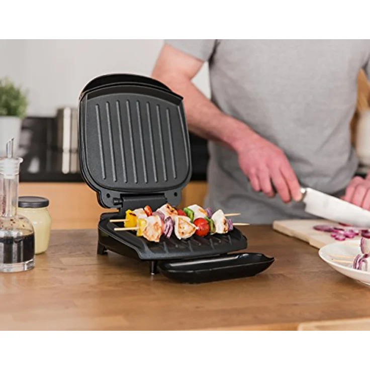 George Foreman 18840-56 Fitnessgrill Compact, 18 x 13 cm große Grillfläche, schwarz – Bild 6