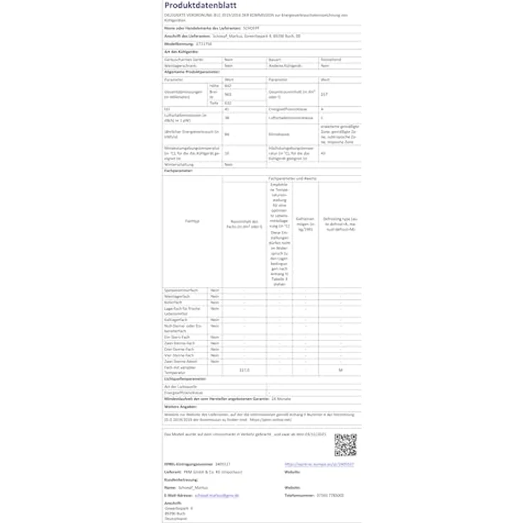 SCHOEPF GT217SA, Gefriertruhe mit 217 Litern, energieeffizienter A-Klasse, weiß – Bild 3